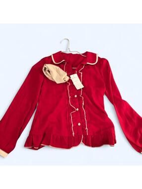 Liz Lisa Women's Red and Multi Blous